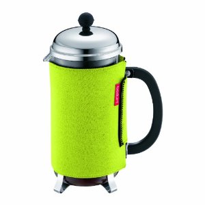 Bodum Nero Thermal Neoprene 8-Cup French Press Coffee Coat, Green