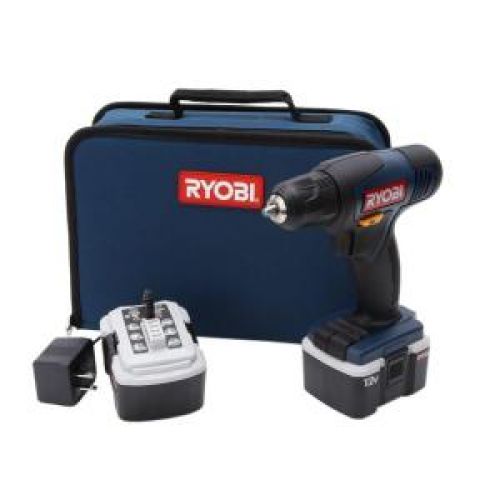 Ryobi 3/8 in. 12-Volt Cordless Drill/Driver Kit