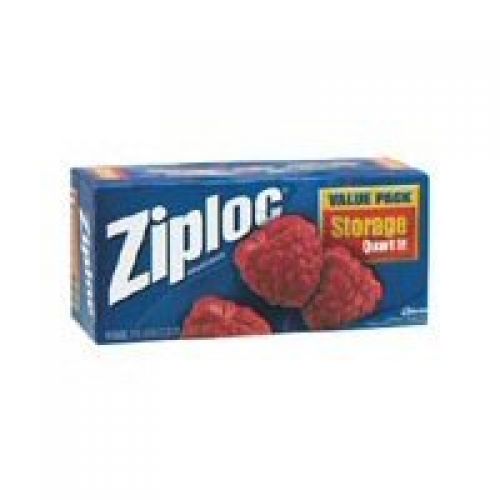 Ziploc Storage Bag, Quart Value Pack-50 ct