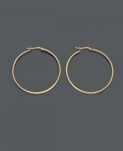 Giani Bernini 24k Gold Over Sterling Silver Earrings, Hoops