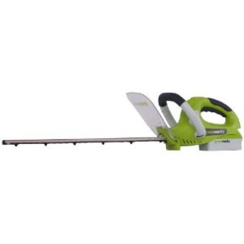 Greenworks 22032 18-Volt 1.7 Ah Ni-Cad 22-Inch Cordless Electric Dual Action Hedge Trimmer With One Battery & Charger