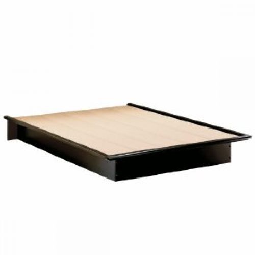 South Shore Furniture Basic Collection Full Platform Bed, Black