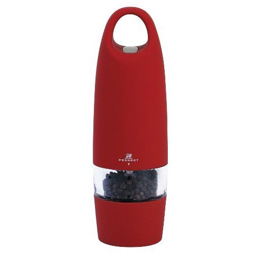 Peugeot PM22037 Zest Electric Soft Touch 7 Inch Pepper Mill, Strawberry