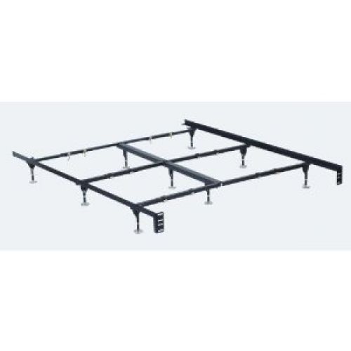 Clamp Style Queen/California King/Eastern King Adjustable Waterbed Frame with 9 Legs and Super Glides By Hollywood Bed Frame