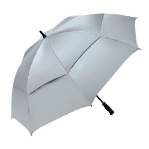 ShedRays by ShedRain 3148 Silver 62-Inch Arc Manual Open vented Golf Umbrella with UPF 50+ Sun Protection