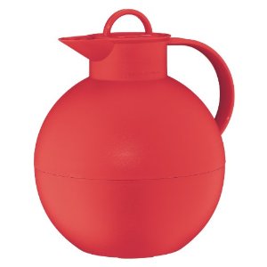Alfi Modern Classic Thermal Carafe, Frosted Red, 7-Cup