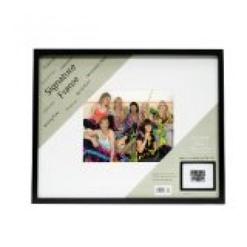 BP Industries 16-Inch-by-20-Inch Gallery Signature Frame with Mat, Black