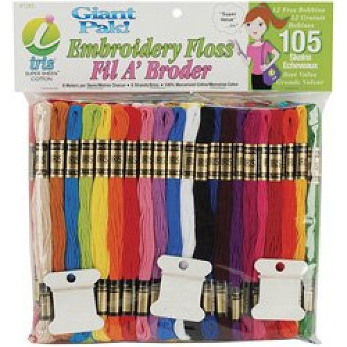 Jumbo Value Pack Cotton Craft Floss - Assorted/105 Skeins