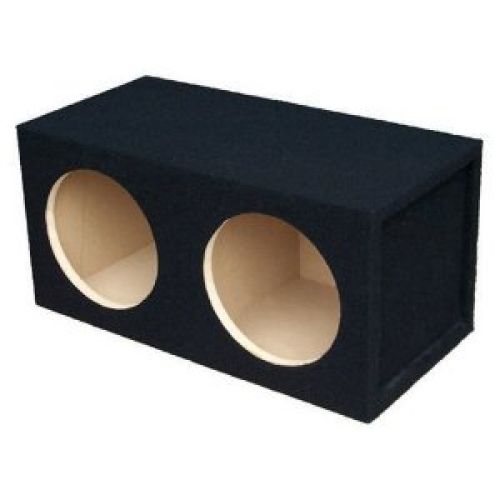 Absolute USA DSS12 Dual 12-Inch, 3/4-Inch MDF Sealed Subwoofer Enclosure with Absolute USA Logo