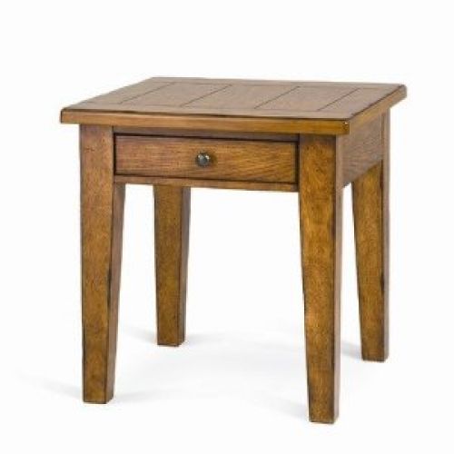 Magnussen Mackenzie Wood Square End Table with Drawer