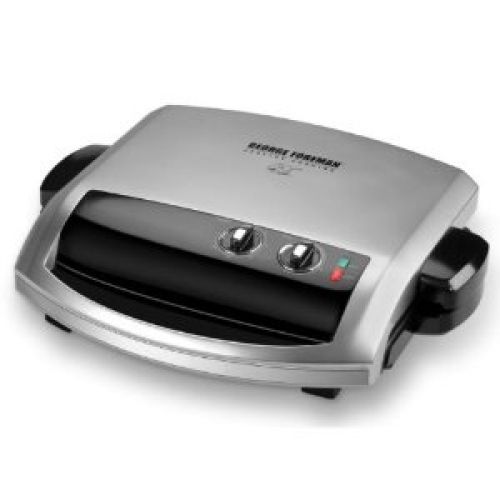 George Foreman GR0097P 100-Square Inch Control Temp Grill and Griddle with Adjustable Slope
