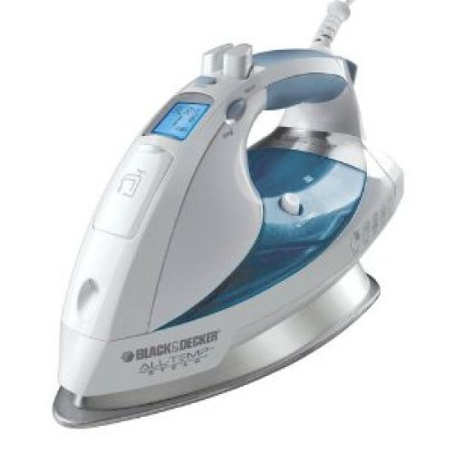 Black & Decker D6000 All-Temp Steam Iron with Stainless-Steel Soleplate