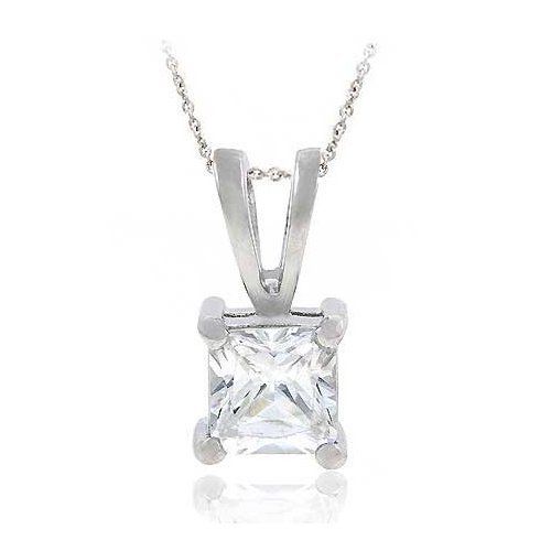 City by City Pendant and chain, Square Cubic Zirconia (7-1/2 ct. t.w.)