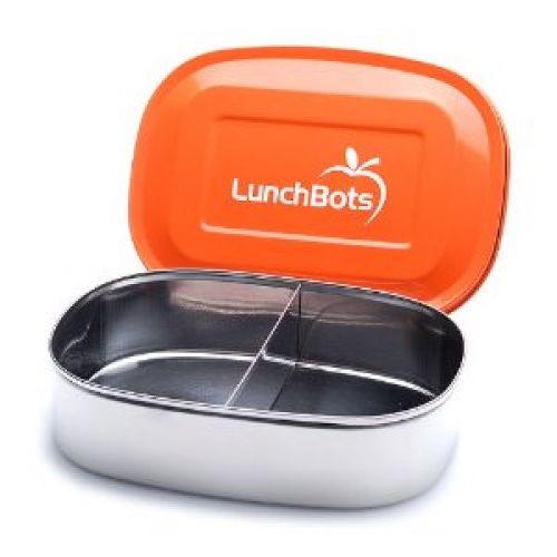 LunchBots Duo Stainless Steel Snack Container