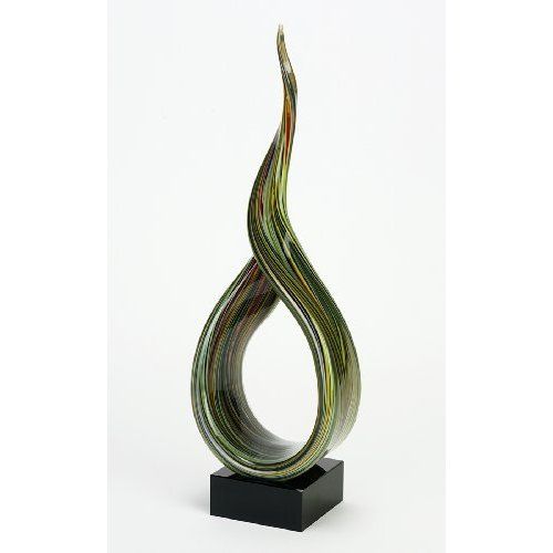 Badash Earthbound 19" Murano style Art Glass Centerpiece