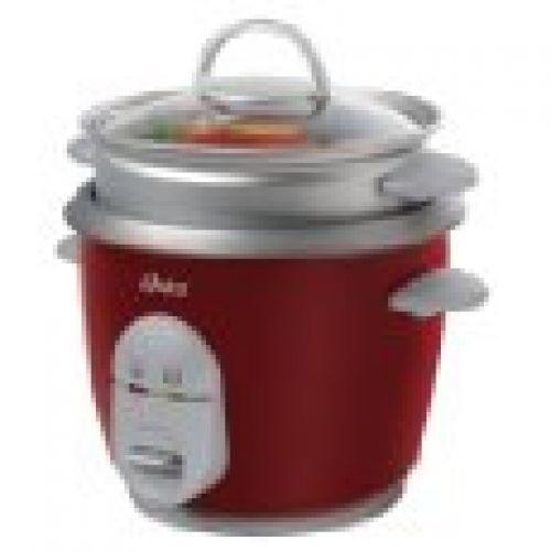Oster 4722 5-Cup Rice Cooker with Steaming Tray, Red