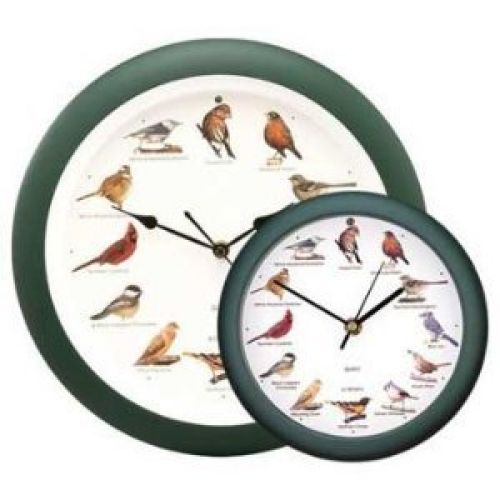 Mark Feldstein and Associates DLB023GR Original Singing Bird Clock 13" Green