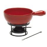 Emile Henry Flame Top Fondue Set Red