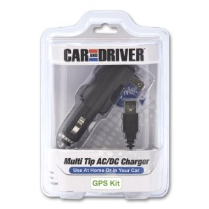 Car and Driver GPS Kit (Tom Tom Tip, Tom Tom Mini USB Tip, Garmin Nuvi USB Tip, Garmin Edge USB Tip, Magellan Tip)