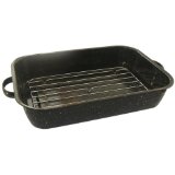 Granite Ware 19 Inch Perfect Open Roaster with Flat Rack