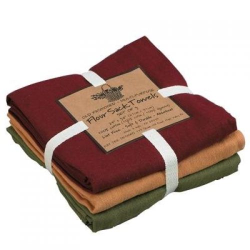Kay Dee Designs A8207 Wine Flour Sack Towels, Assorted Colors, 3 Count