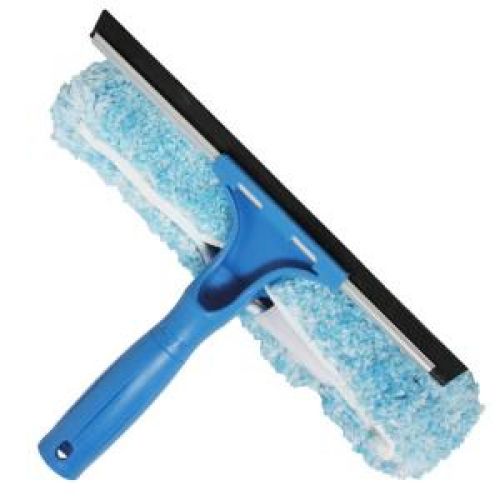 Unger Pro 12" Microfiber Combi-Squeegee Scrubber Connect and Clean Locking System