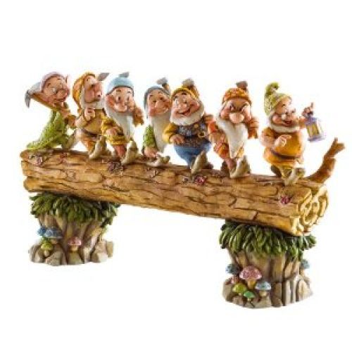 Disney Traditions by Jim Shore 4005434 Seven Dwarfs Walking Over Fallen Log Figurine