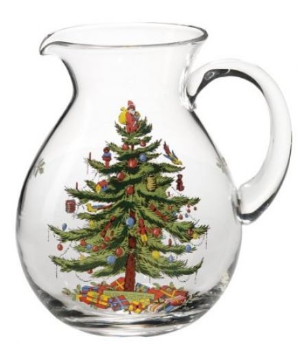 Spode Christmas Tree Glass Pitcher