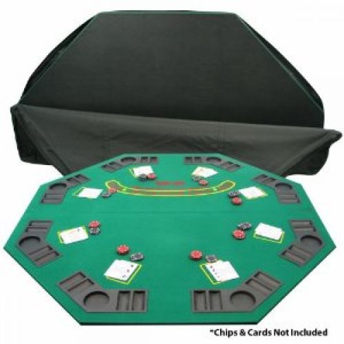 Trademark Poker Deluxe Solid Wood Poker and Blackjack Table Top with Case