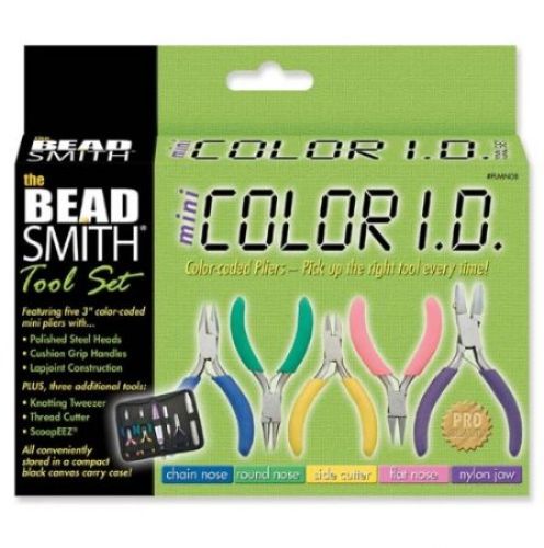 Beadsmith Color Coded Mini Tool Set & Case