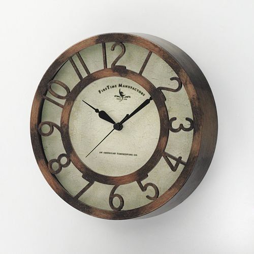 FirsTime Raised-Number Wall Clock
