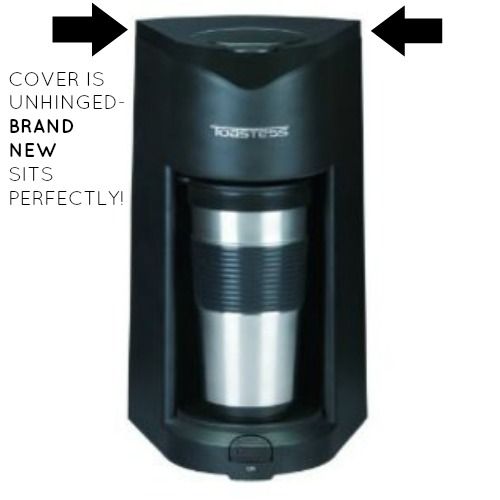 Toastess TFC-25T Silhouette 800-Watt Personal-Size Coffeemaker with Stainless-Steel Travel Mug