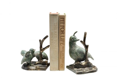Quail Family Bookends