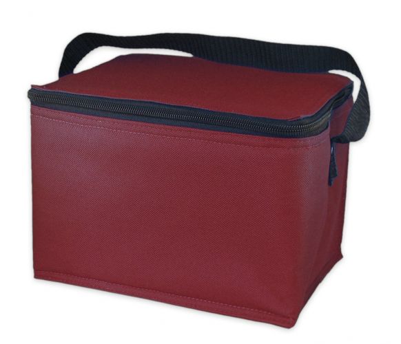 EasyLunchboxes Insulated Lunch Box Cooler Bag, Dark Red