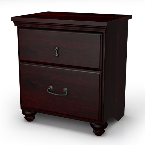 South Shore Noble Collection Night Stand, Dark Mahogany