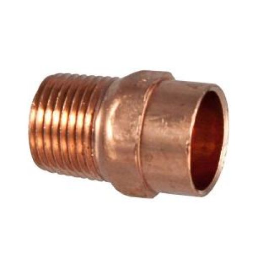 NIBCO 3/4" x 1/2" Copper Pressure Cup x MIPT Male Adapter