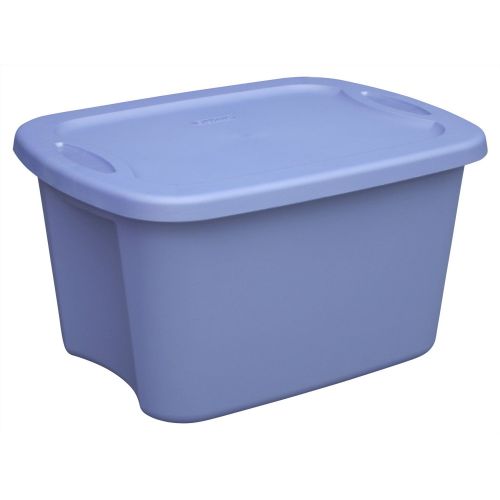 Sterilite 18191012 5-Gallon Tote Box, Lapis,6 Containers
