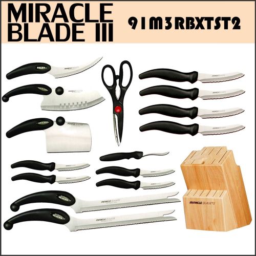 Miracle Blade III 16 Piece Knife and Block Set
