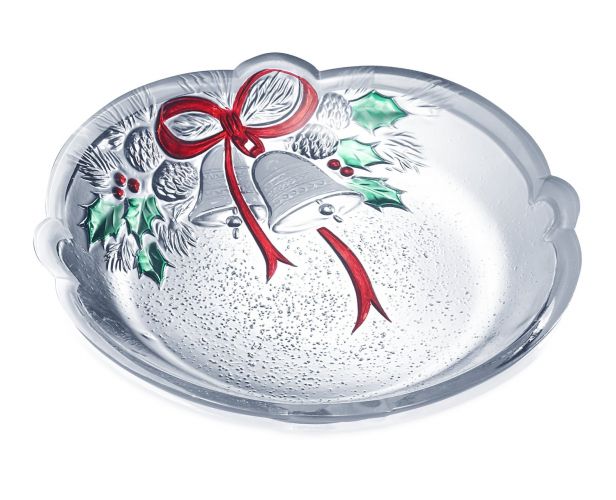 Celebrations by Mikasa Holiday Bells 7-Inch Sweet Dish