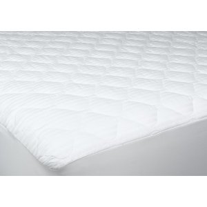 Newpoint Home Deluxe 250-Thread-Count Cotton Damask Stripe Full Mattress Pad