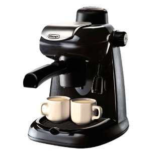 DeLonghi EC5 Steam-Driven 4-Cup Espresso and Cappuccino Maker, Black