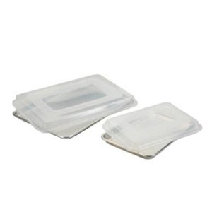 Nordic Ware 4 Piece Bakers Half and Quarter Sheet Combo Pack with Lids