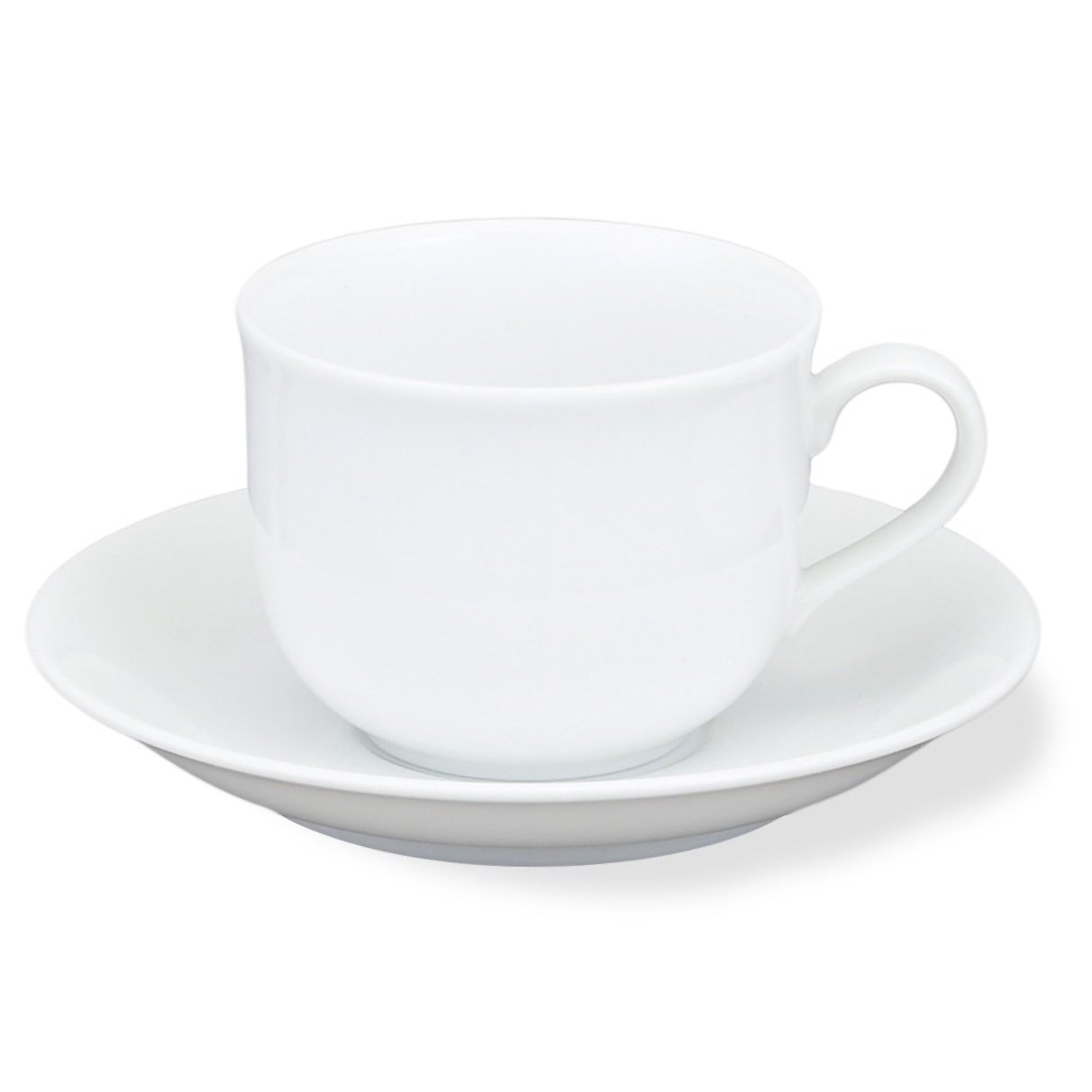 HIC 7-ounce Porcelain Coupe Cup and Saucer