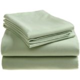 Supima Cotton 4-Piece King Flannel Sheet Set, Sage