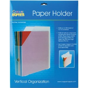 Advantus Cropper Hopper Vertical Paper Holder, Frost, 12-Inch-by-12-Inch