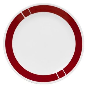 Corelle Livingware 10-1/4-Inch Dinner Plate, Urban Red