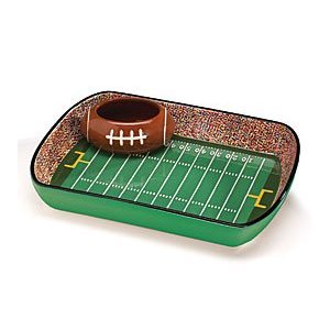 Football Stadium Chip And Dip Serving Set Great For Parties and Kitchen Decor