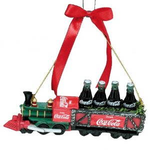Kurt Adler Coca-Cola Train Ornament