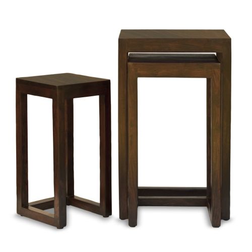 HomArt Set of Three Haan Nesting Tables, Cognac (missing large table)