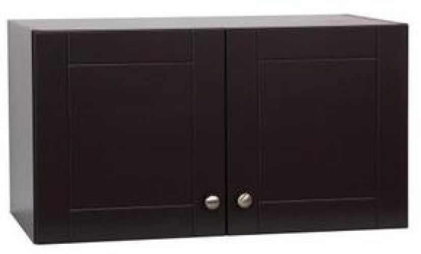 WoodCrafters 29" Wall Utility Cabinet Black